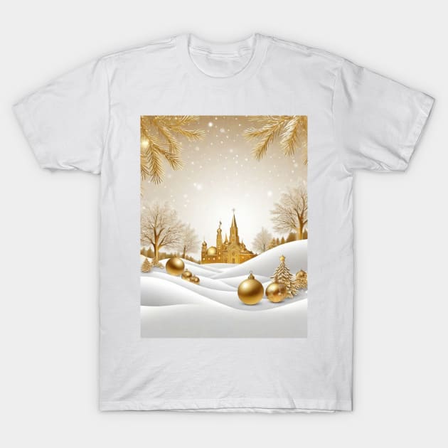 Winter Scene T-Shirt by likbatonboot